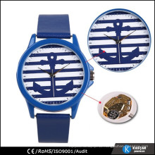 Anchor Uhr Genf Uhr echtes Leder Armbanduhr